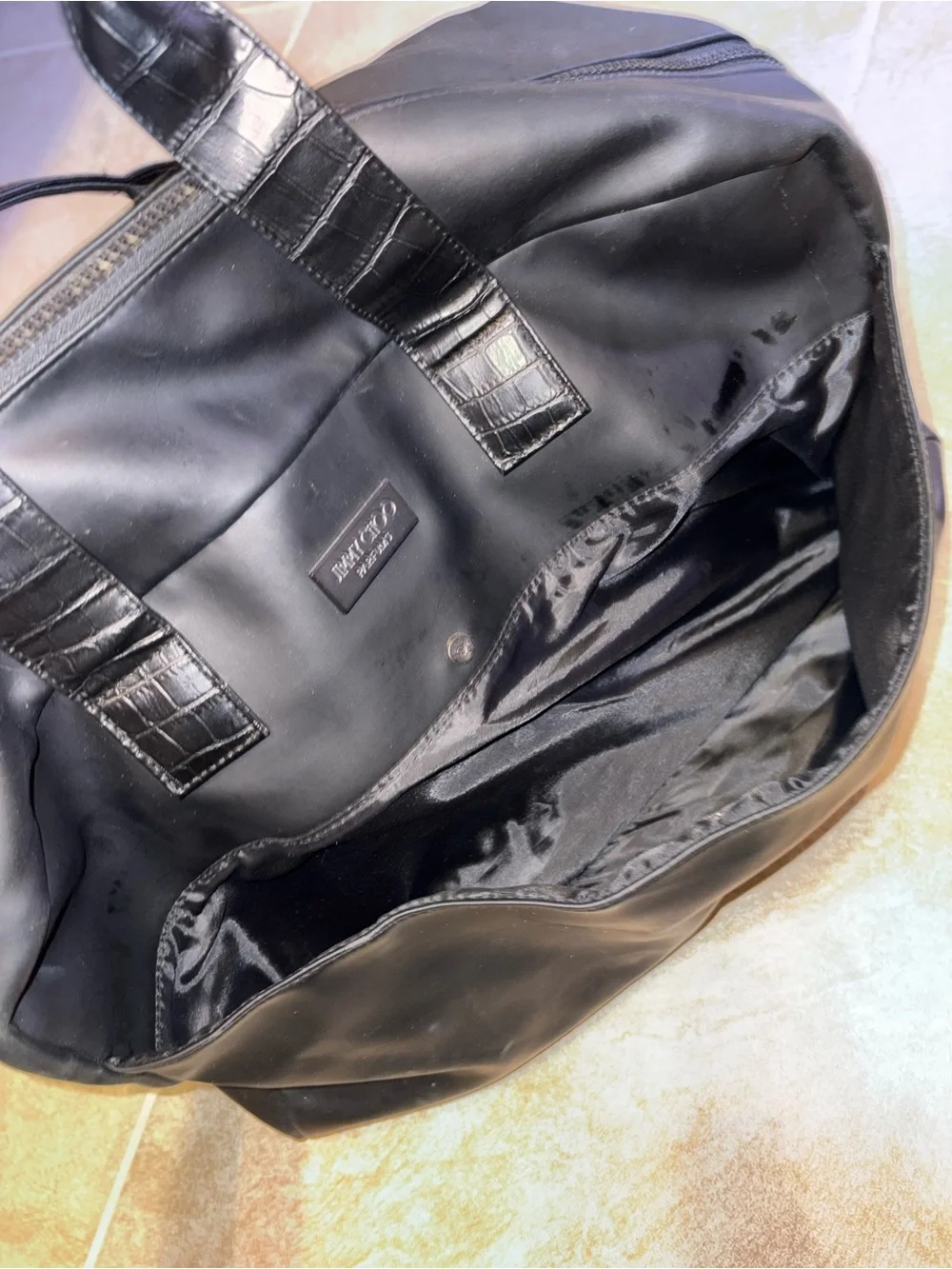Jimmy Choo Black Men's Duffel Bag